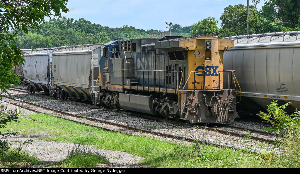 CSX 313 shunting cars